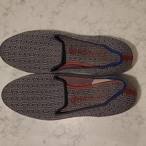 Rothys charcoal grid loafers
